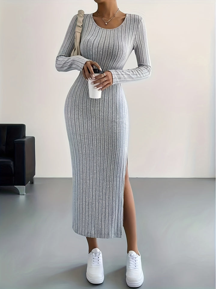 Daphne – Ribbed Knit Midi Dress