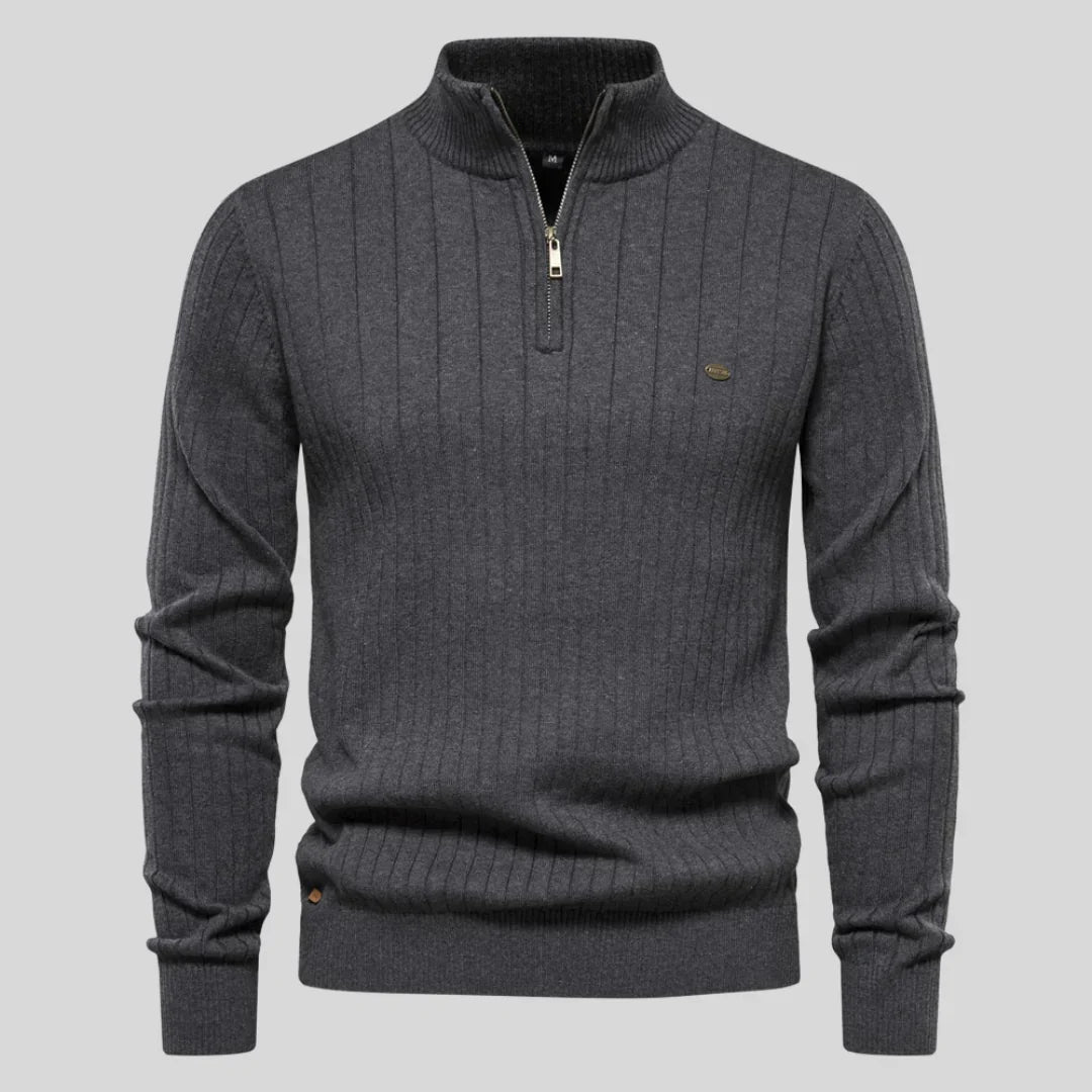 Aiden - Quarter Zip Neck Sweater