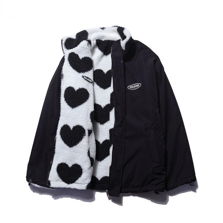 Double-sided Heart Jacket for Women