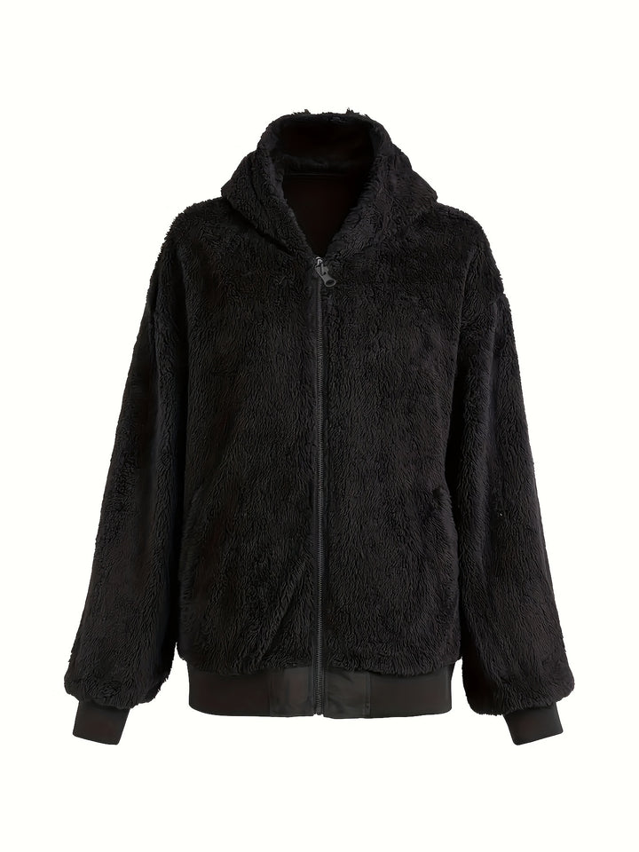 Abigail – Reversible Faux Fur Hooded Jacket