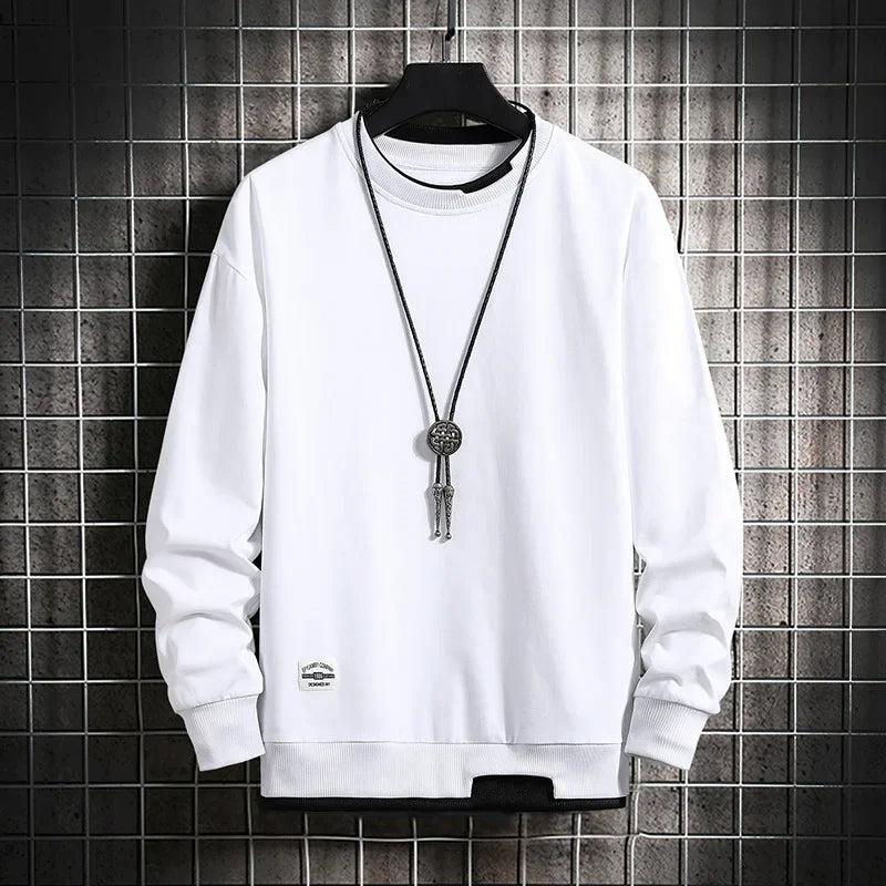 Chen – Layered Hem Crewneck Sweatshirt