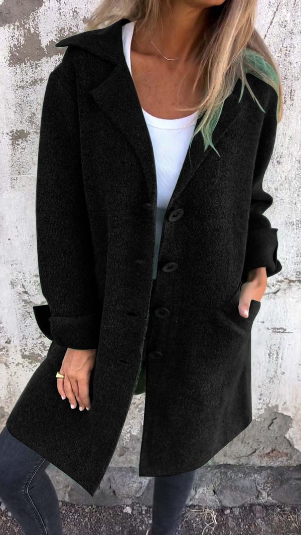 Anna – Casual Single-Breasted Coat