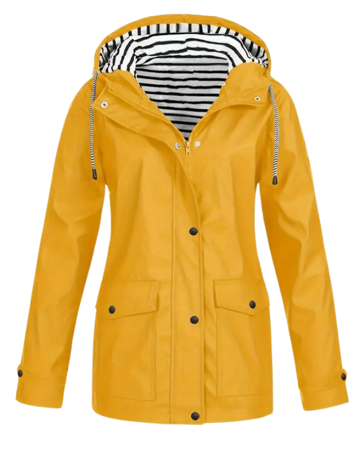 OLIVIA | Striped Lined Rain Jacket