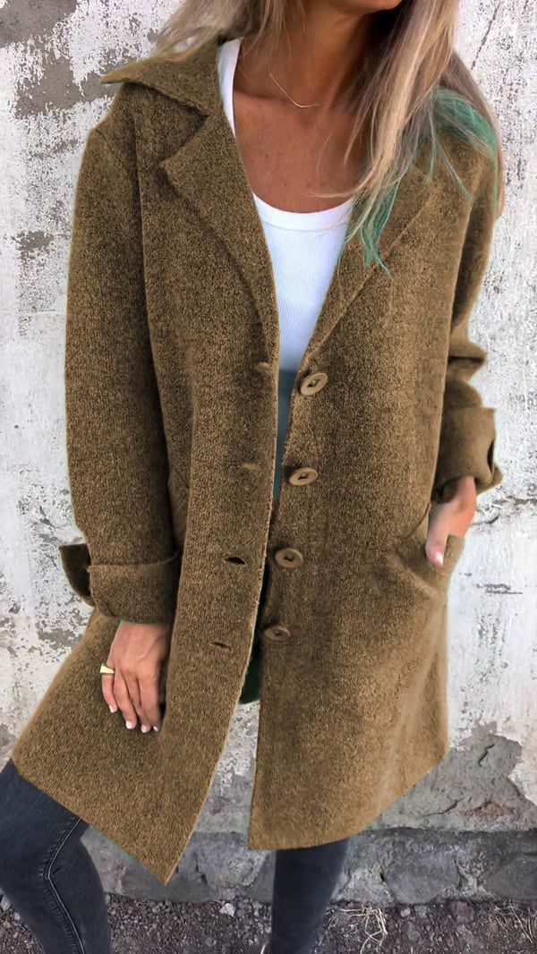 Anna – Casual Single-Breasted Coat