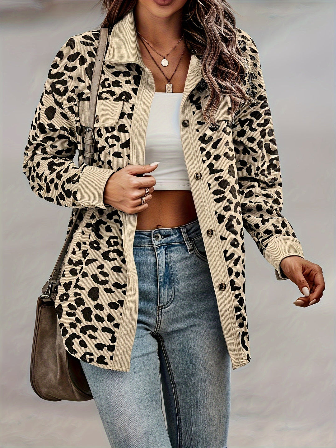 Zara - Leopard Print Shacket Jacket