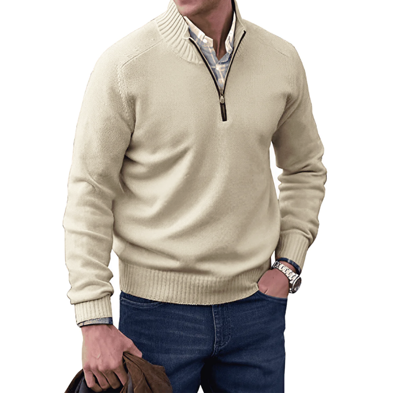 Noah - Elegant Zippered Sweater