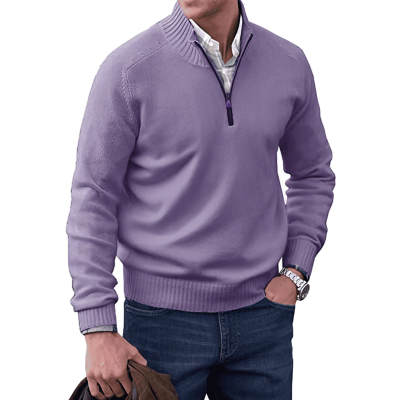 Noah - Elegant Zippered Sweater