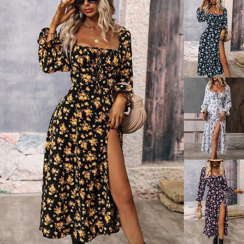 Natalie- Long Floral summer dress