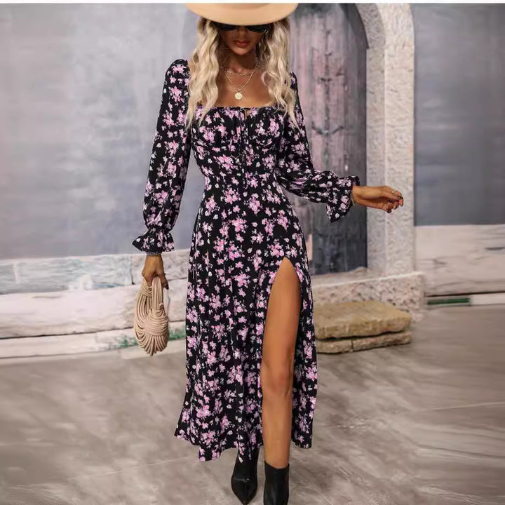 Natalie- Long Floral summer dress