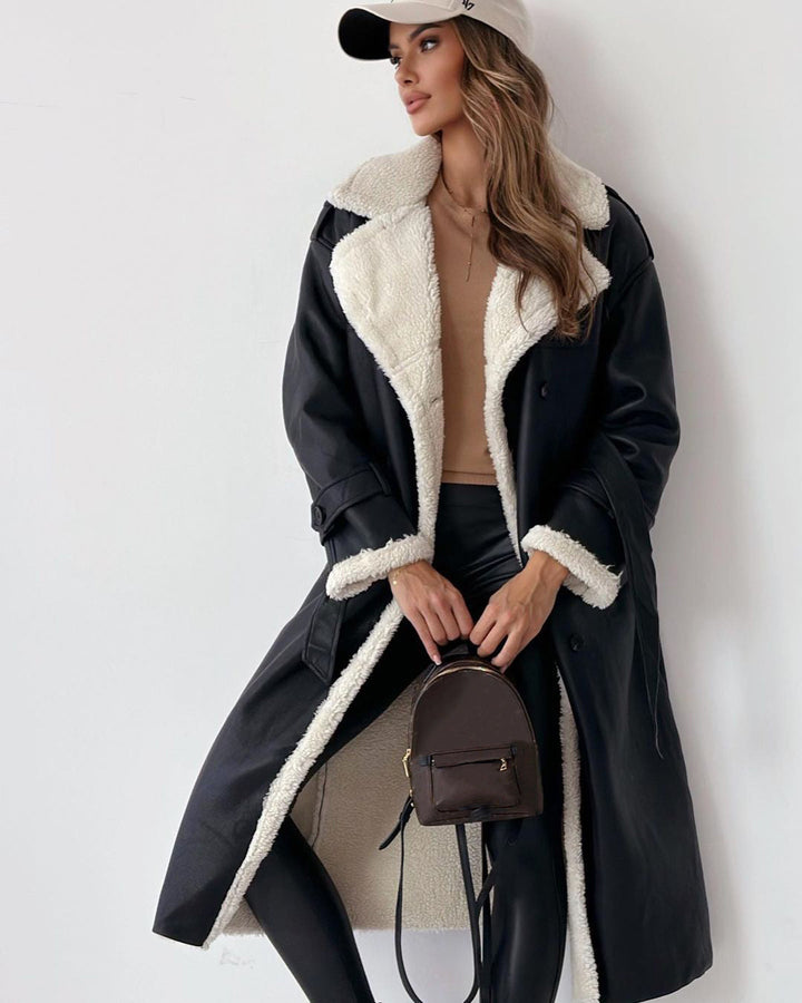 Beatrice - Borg Collar Long Coat