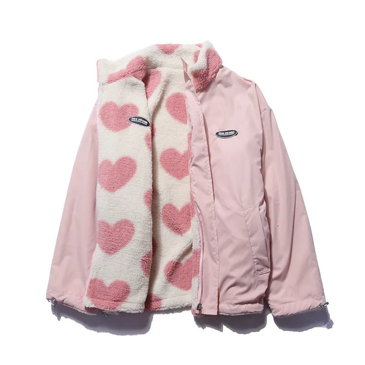 Double-sided Heart Jacket for Women