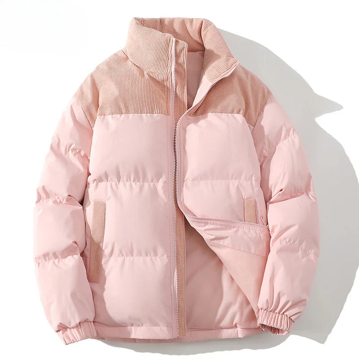 Aaliyah – Quilted Puffer Jacket with Corded Accents