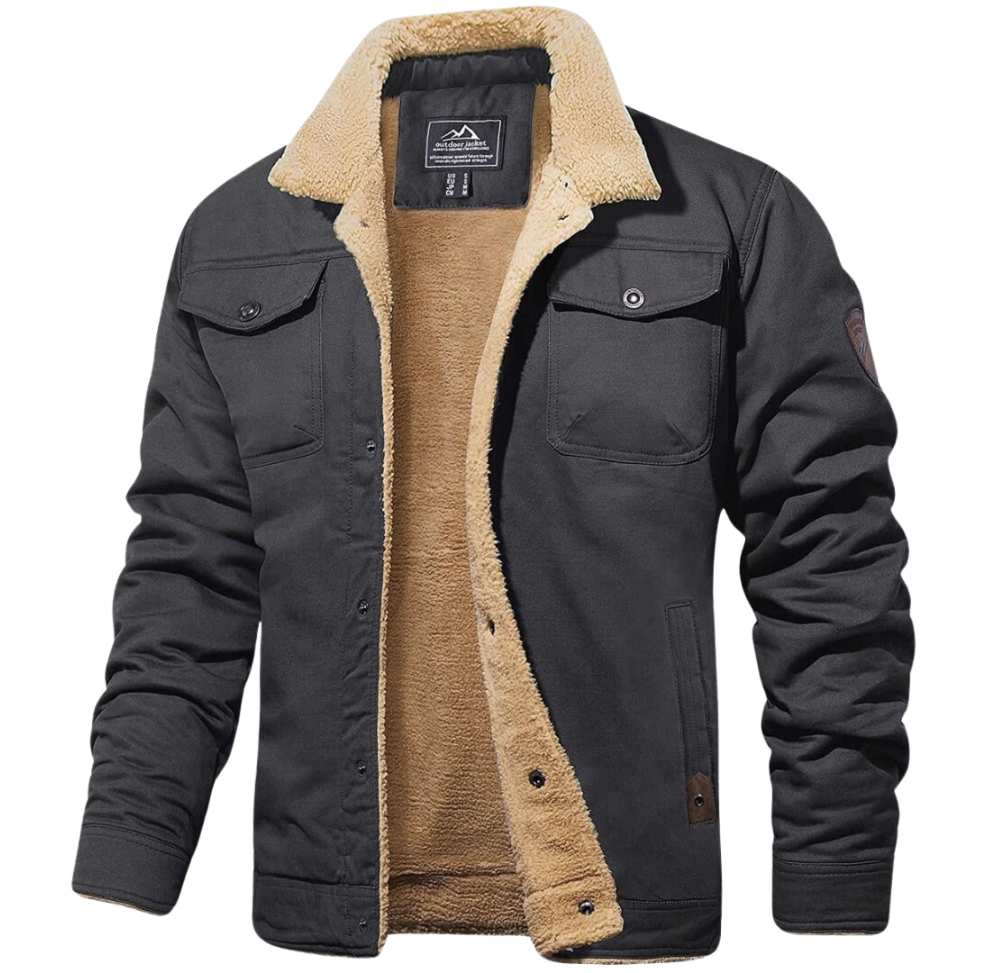 GRANT™ Men's Sherpa-Lined Jacket – Rugged Warmth & Timeless Style