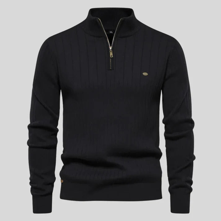 Aiden - Quarter Zip Neck Sweater