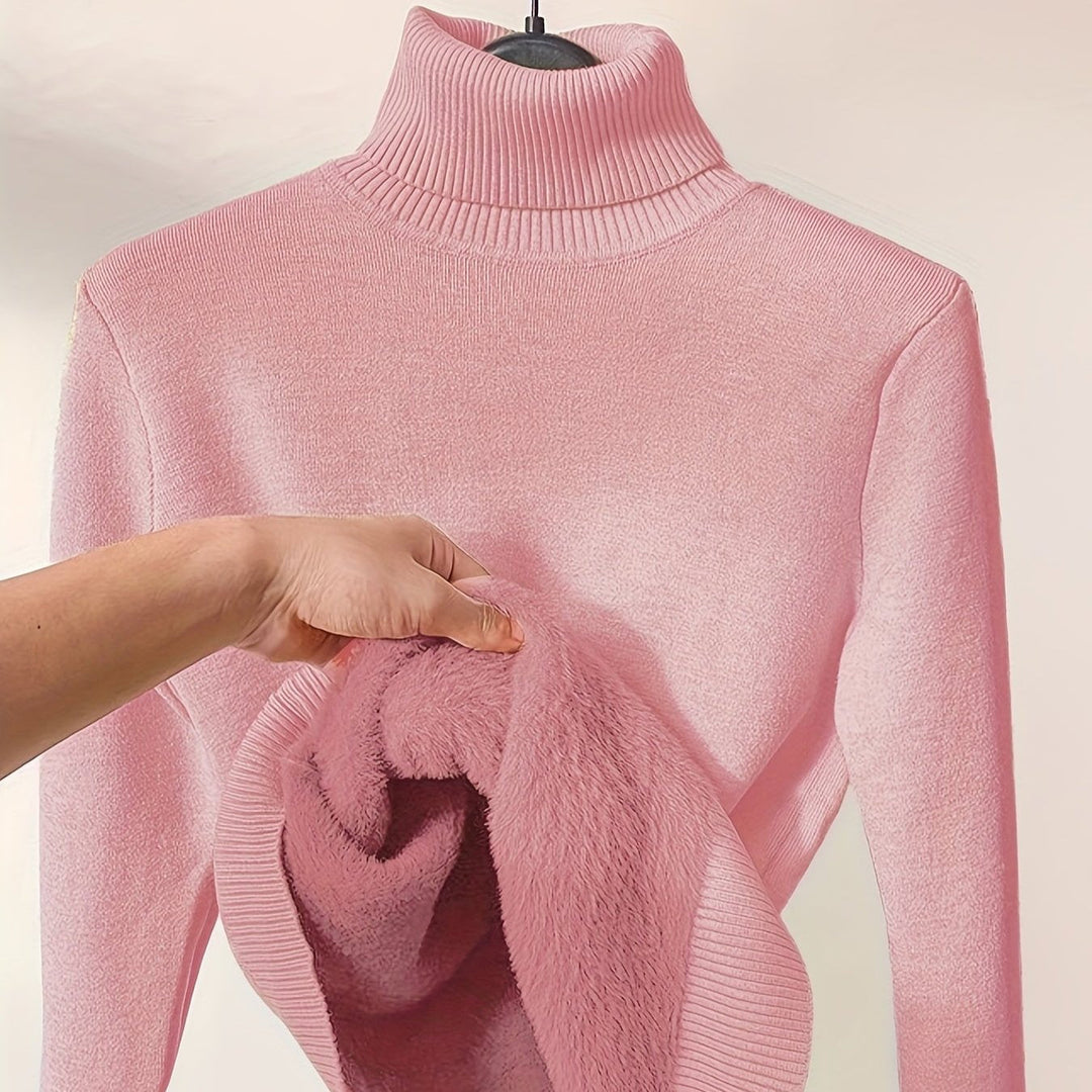 Zoe - Soft Turtle Neck Pullover Sweater