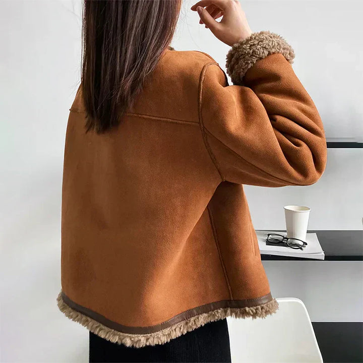 Rosalie – Shearling Button Jacket