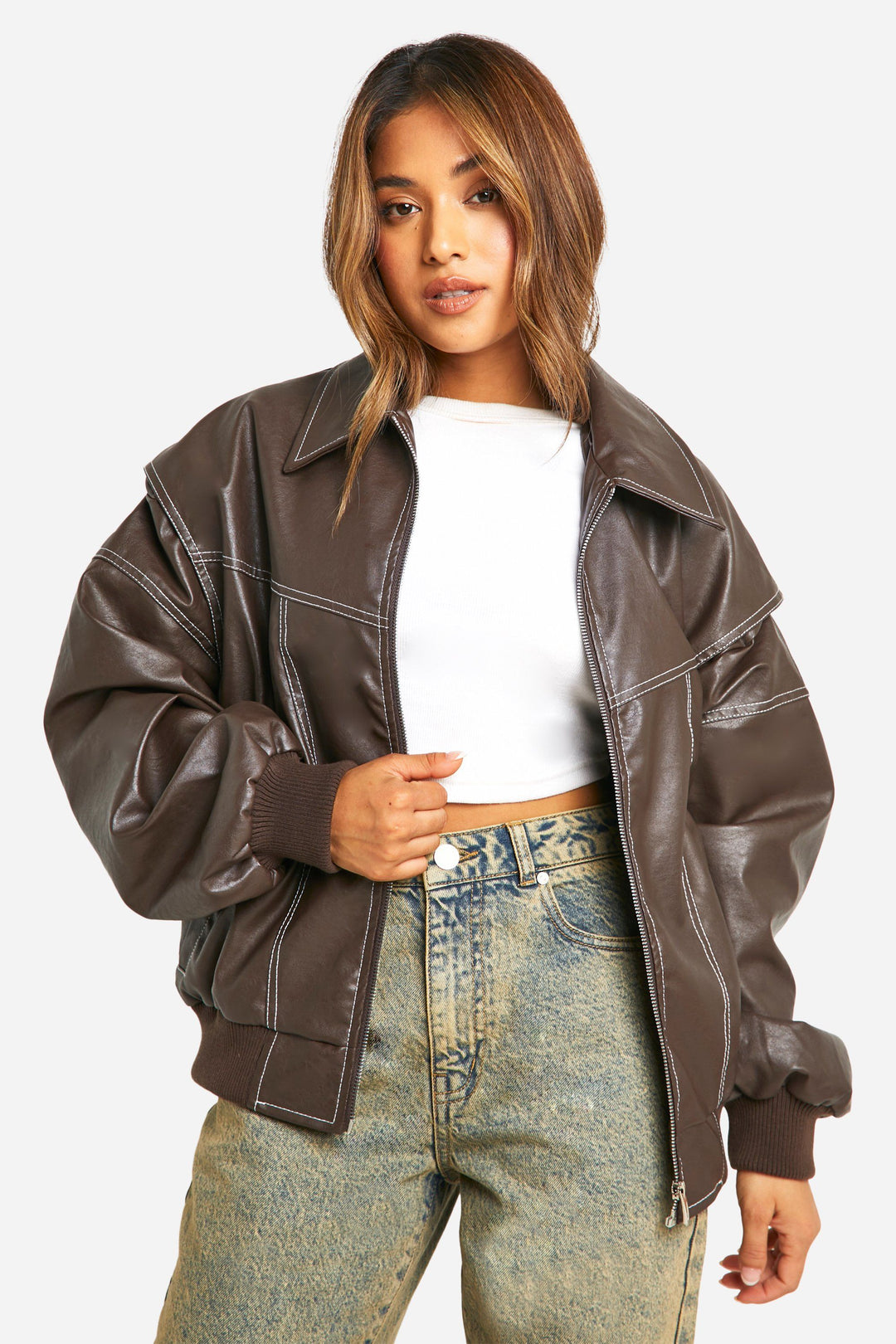 Classic Leather Bomber