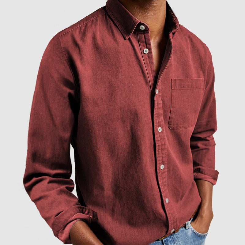 Gentleman's Casual Cotton Shirt