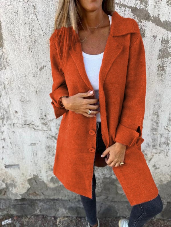 Anna – Casual Single-Breasted Coat