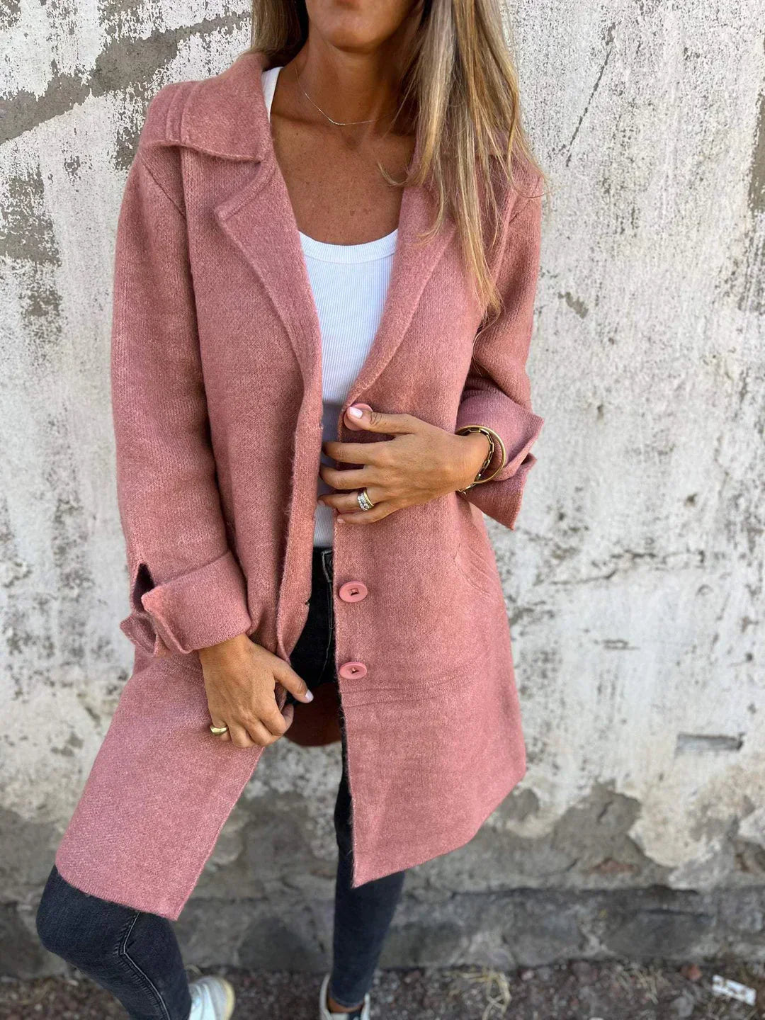 Anna – Casual Single-Breasted Coat