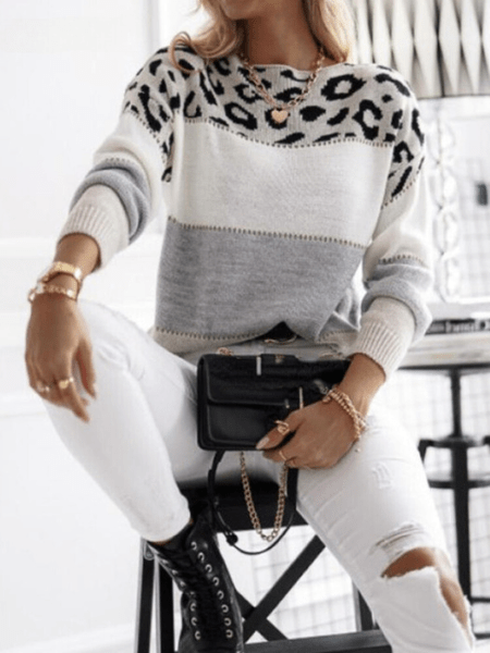 Olivia - Leopard Print Sweater